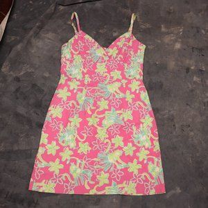 Lilly Pulitzer Hula Monkey White Tag Vintage Dress
